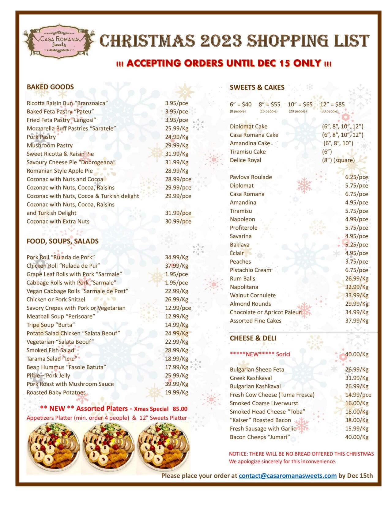 Casa Romana Sweets Bakery Cakes Cakes in Oakville, ON